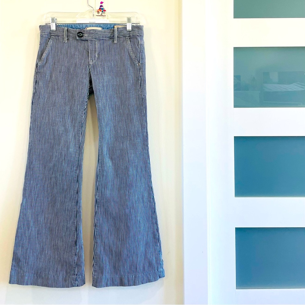 GAP Y2K Pinstriped Flare Jeans